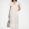 Dress in White Cotton