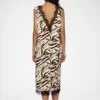 Dress in Zebra Satin