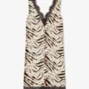Dress in Zebra Satin