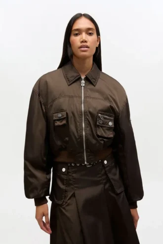 Duchesse Nylon Bomber Jacket