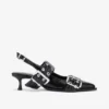 Feminine Buckle Heels in Black