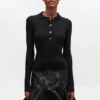 Fine Sequin Knitted Polo