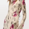Floral Satin Maxi Dress