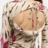 Floral Satin Maxi Dress