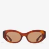GANNI x Ace & Tate Tiger’s Eye Dakota Sunglasses