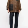 GANNI x Barbour Waxed Duffle Coat