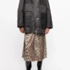 GANNI x Barbour Waxed Duffle Coat