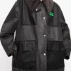 GANNI x Barbour Waxed Duffle Coat