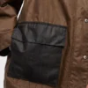 GANNI x Barbour Waxed Duffle Coat