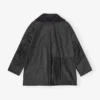 GANNI x Barbour Waxed Duffle Coat