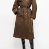 GANNI x Barbour Waxed Trench Coat