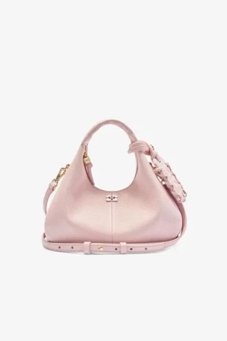 Grained Mini Hobo Bag