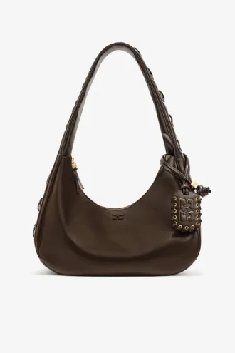 Green Medium Laces Hobo Bag
