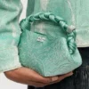 Green Rhinestone Mini Bou Bag