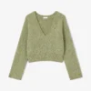 Green V-neck Sweater