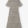 Grey Future Long Denim Dress