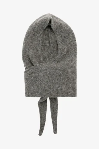Grey Soft Wool Balaclava