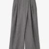 Grey Stripe Cross-over Pants