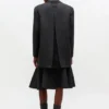 Grey Wool Suiting Blazer