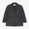 Grey Wool Suiting Blazer