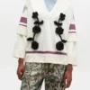 Ivory GANNI League Long-sleeve