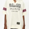 Ivory GANNI League Oversized T-shirt