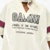 Ivory GANNI League Oversized T-shirt