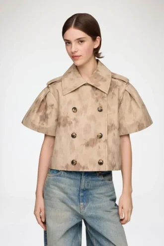 Jacket in Printed Cotton