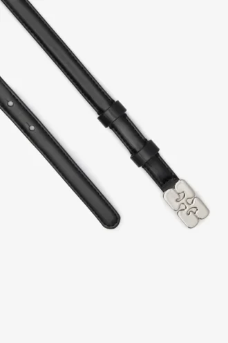 Kat Belt Small in Black Patent