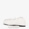 Lace-Up Ballerinas in Ivory