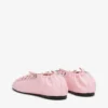 Lace-Up Ballerinas in Rose