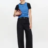 Lari Jeans in Black Rigid Denim