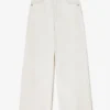 Lari Straight Jeans in White Denim