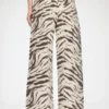 Lari Wide Jeans in Zebra Denim