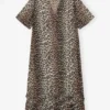 Leopard Chiffon Maxi Dress