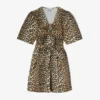 Leopard Cotton Mini Dress