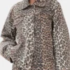 Leopard Denim Jacket