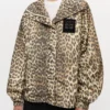 Leopard Print Nylon Jacket