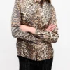 Leopard Print Satin Shirt