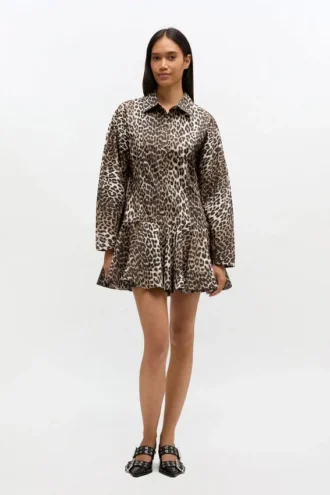 Leopard Shirt Dress
