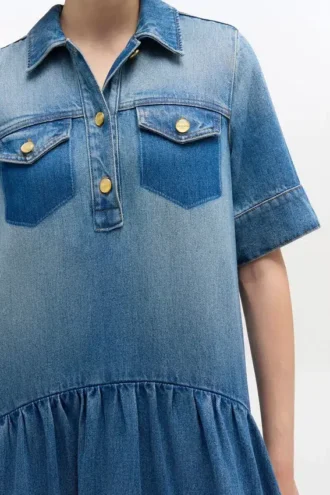 Light Washed Denim Dress