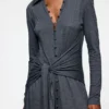 Long Dress in Grey Jersey
