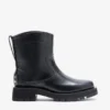 Low Boots in Black Oleatex