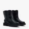 Low Boots in Black Oleatex