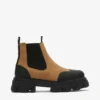 Low Chelsea Boots in Suede Brown