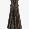 Metallic Cloque Long Dress