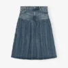 Mid Blue Washed Denim Skirt