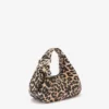 Mini Hobo Bag in Grained Leopard
