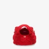 Mini Hobo Bag in Red Crochet