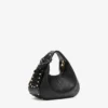 Mini Hobo Bag Studs in Black